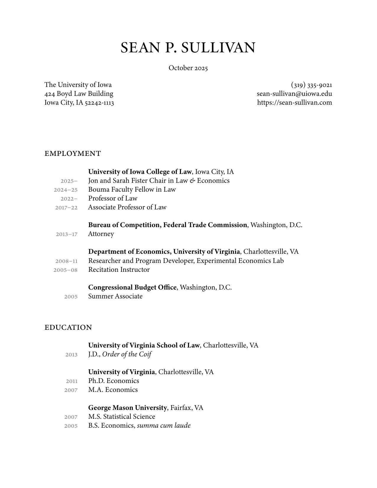 Photograph of Sean Sullivan.